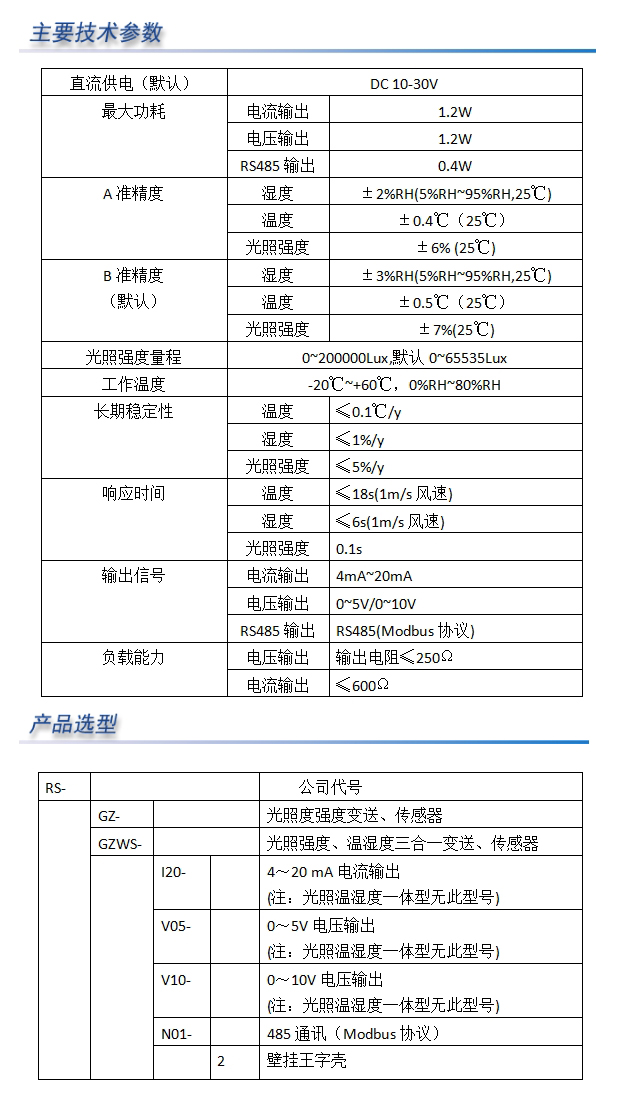 光照强度变送器|传感器